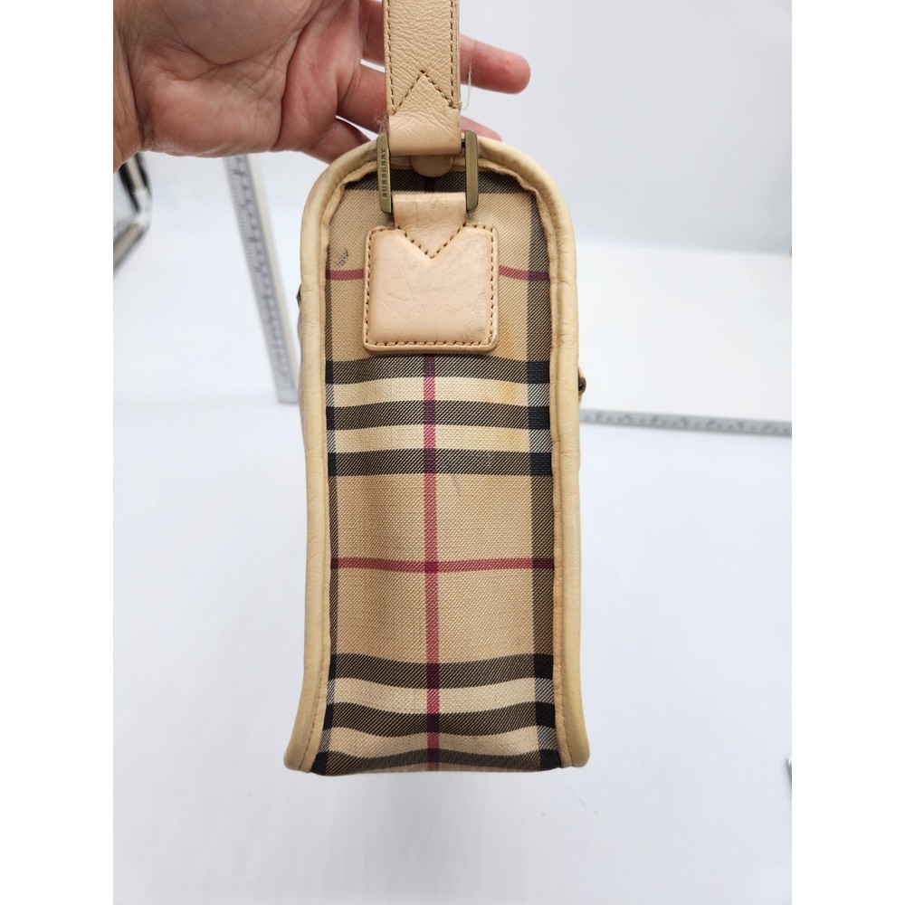 Burberry Beige and Black Check Crossbody Bag - Picture 6 of 15